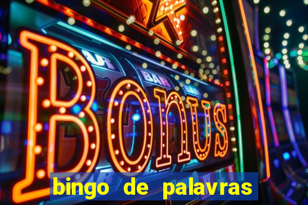 bingo de palavras 3 ano