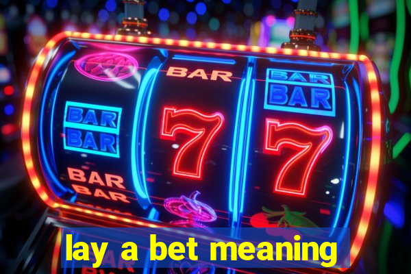 lay a bet meaning