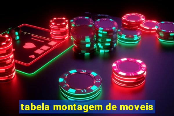 tabela montagem de moveis