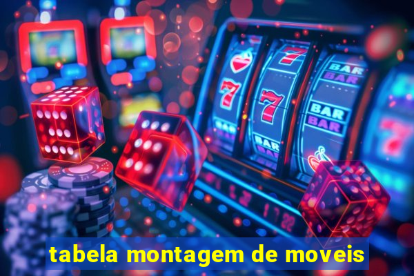 tabela montagem de moveis