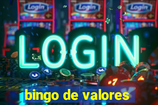 bingo de valores