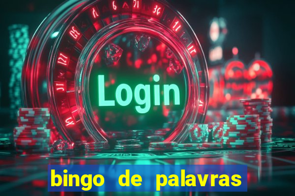 bingo de palavras 4 ano