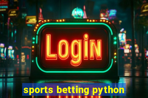 sports betting python