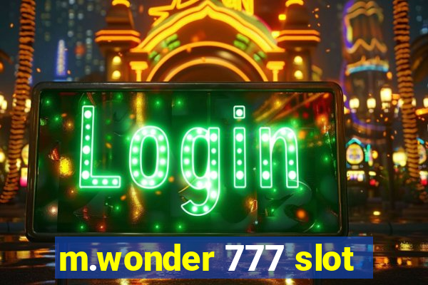 m.wonder 777 slot