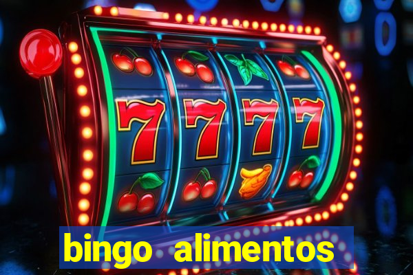 bingo alimentos para imprimir