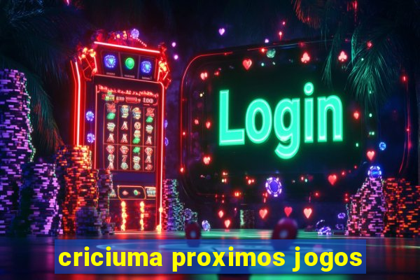 criciuma proximos jogos