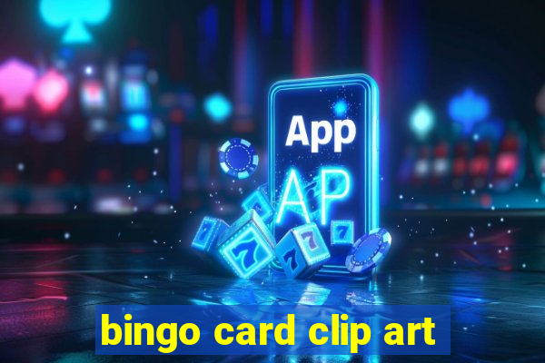 bingo card clip art