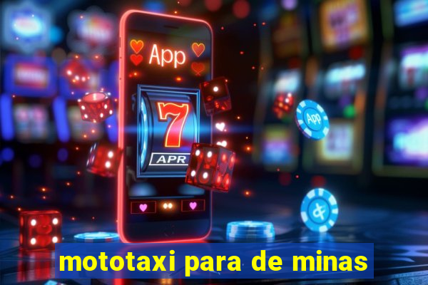 mototaxi para de minas