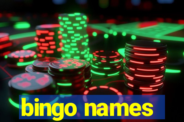 bingo names