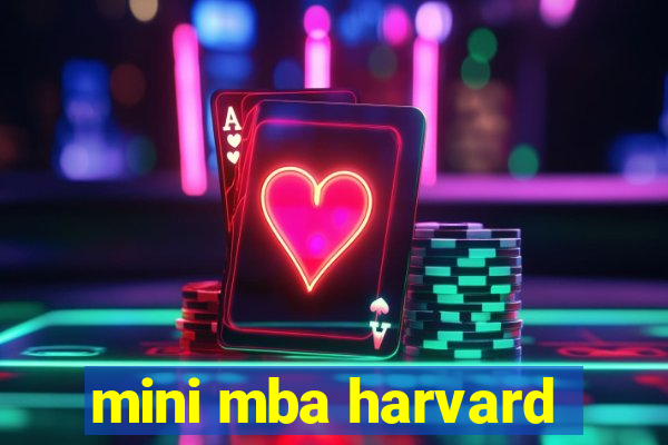 mini mba harvard