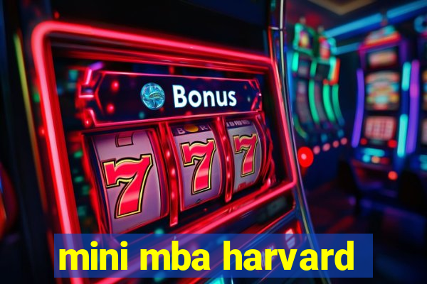 mini mba harvard