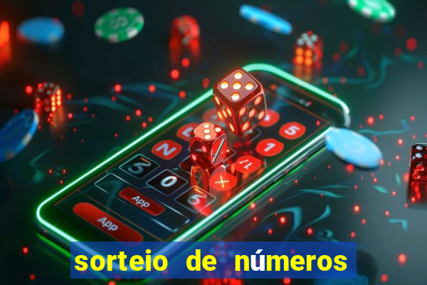 sorteio de números para bingo