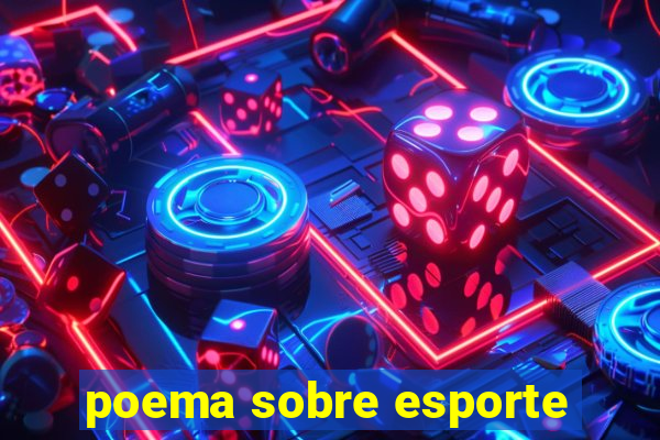 poema sobre esporte