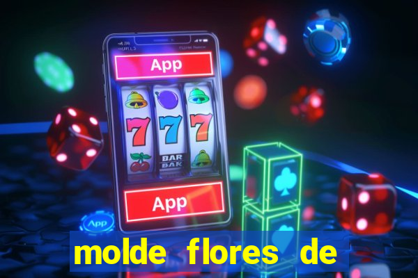 molde flores de papel para imprimir