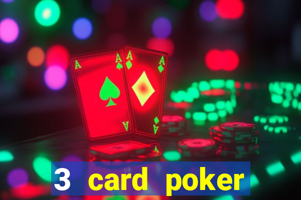 3 card poker casino game