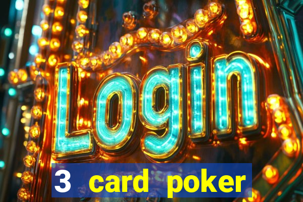 3 card poker casino game