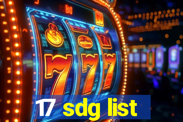 17 sdg list