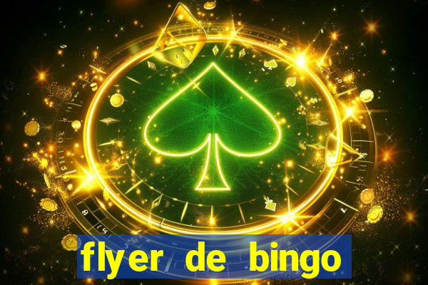 flyer de bingo para editar