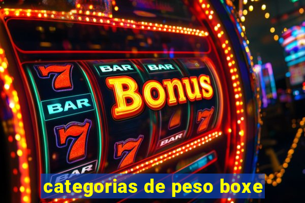 categorias de peso boxe