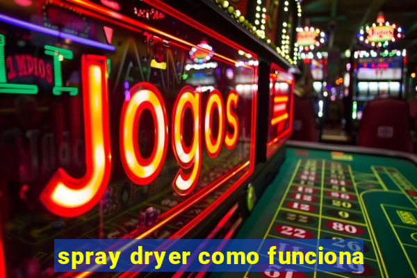 spray dryer como funciona