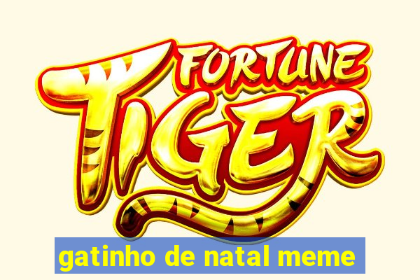 gatinho de natal meme