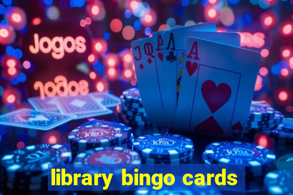 library bingo cards