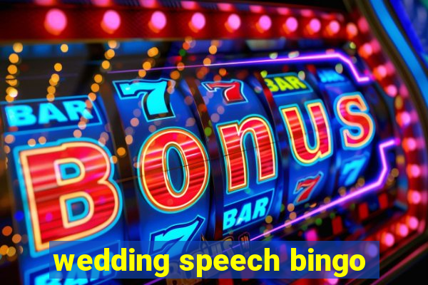 wedding speech bingo