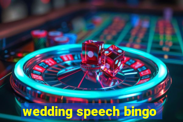 wedding speech bingo