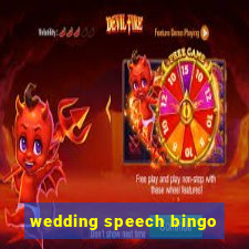 wedding speech bingo