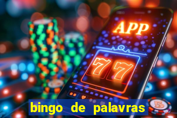 bingo de palavras de motivação