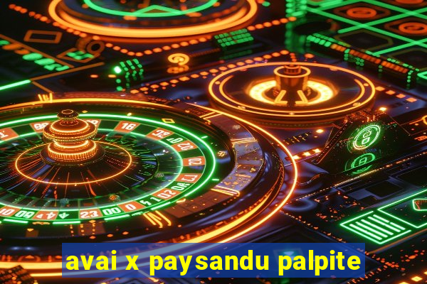 avai x paysandu palpite