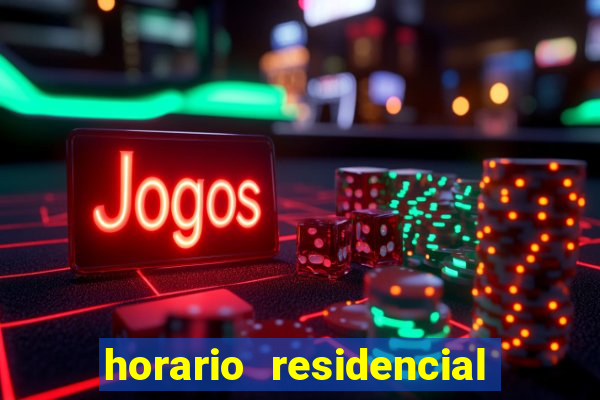 horario residencial das flores