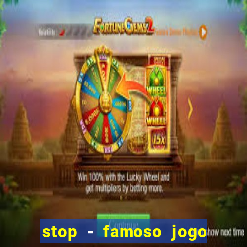 stop - famoso jogo de palavras