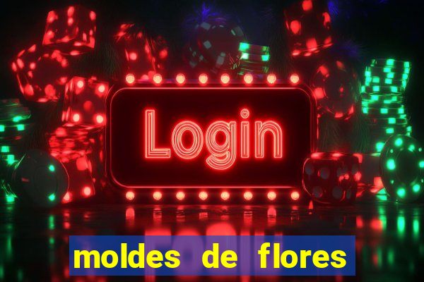 moldes de flores gigantes para imprimir