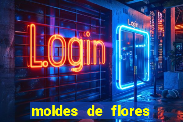 moldes de flores gigantes para imprimir