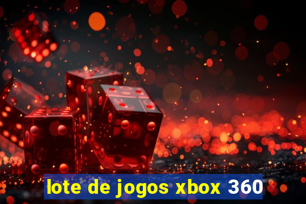 lote de jogos xbox 360