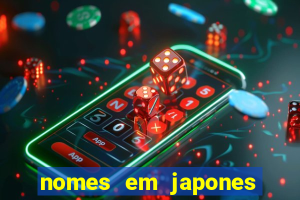 nomes em japones para jogo