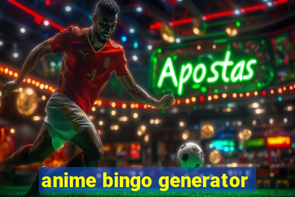 anime bingo generator