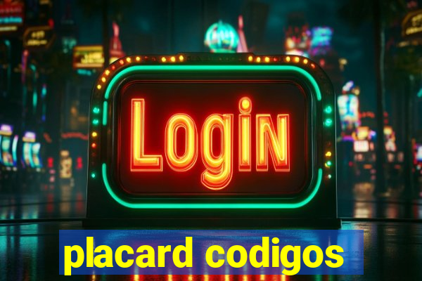 placard codigos