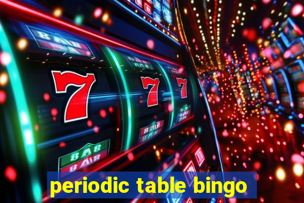 periodic table bingo