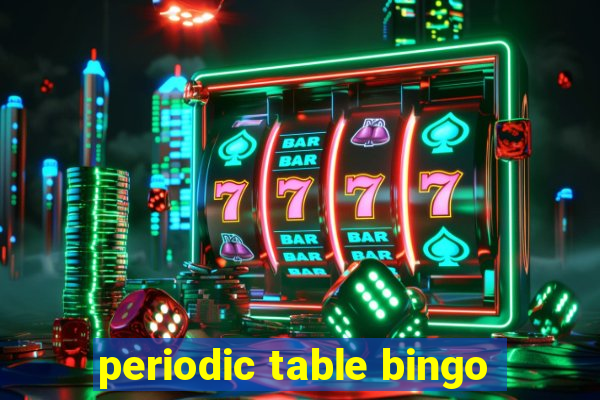 periodic table bingo