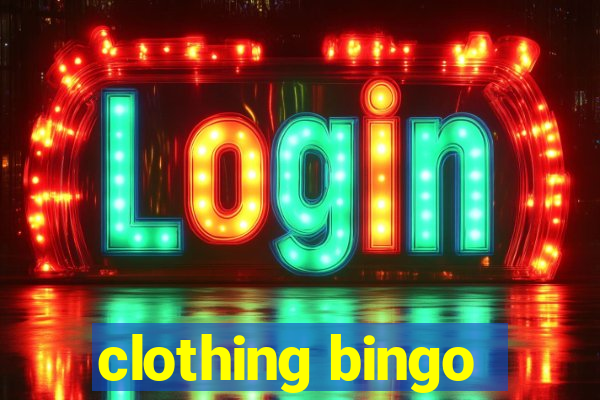 clothing bingo