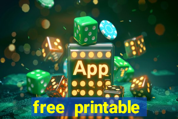 free printable bingo games