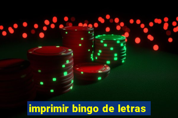 imprimir bingo de letras