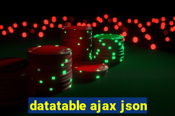 datatable ajax json