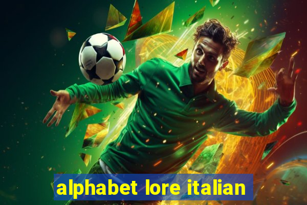 alphabet lore italian