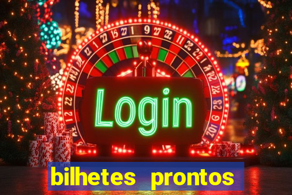 bilhetes prontos dos jogos de hoje