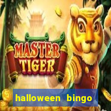 halloween bingo cards with numbers