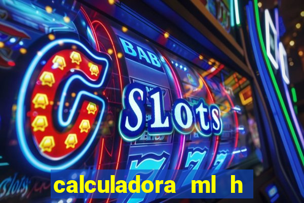 calculadora ml h para mcg kg min