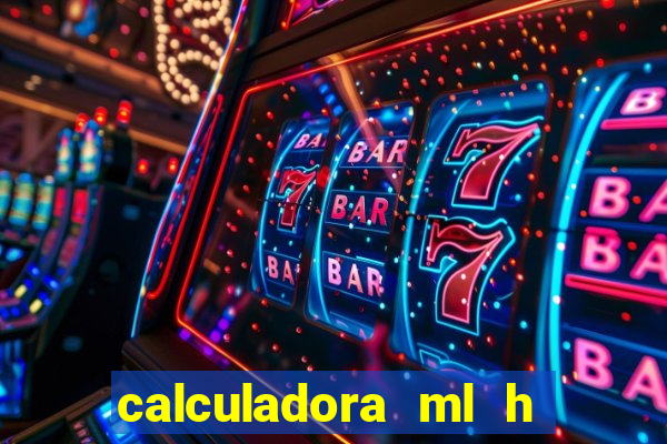 calculadora ml h para mcg kg min